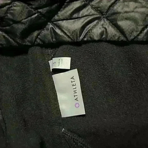 ATHLETA Black Fleece Extra Long Pullover Jacket - Picture 6 of 10